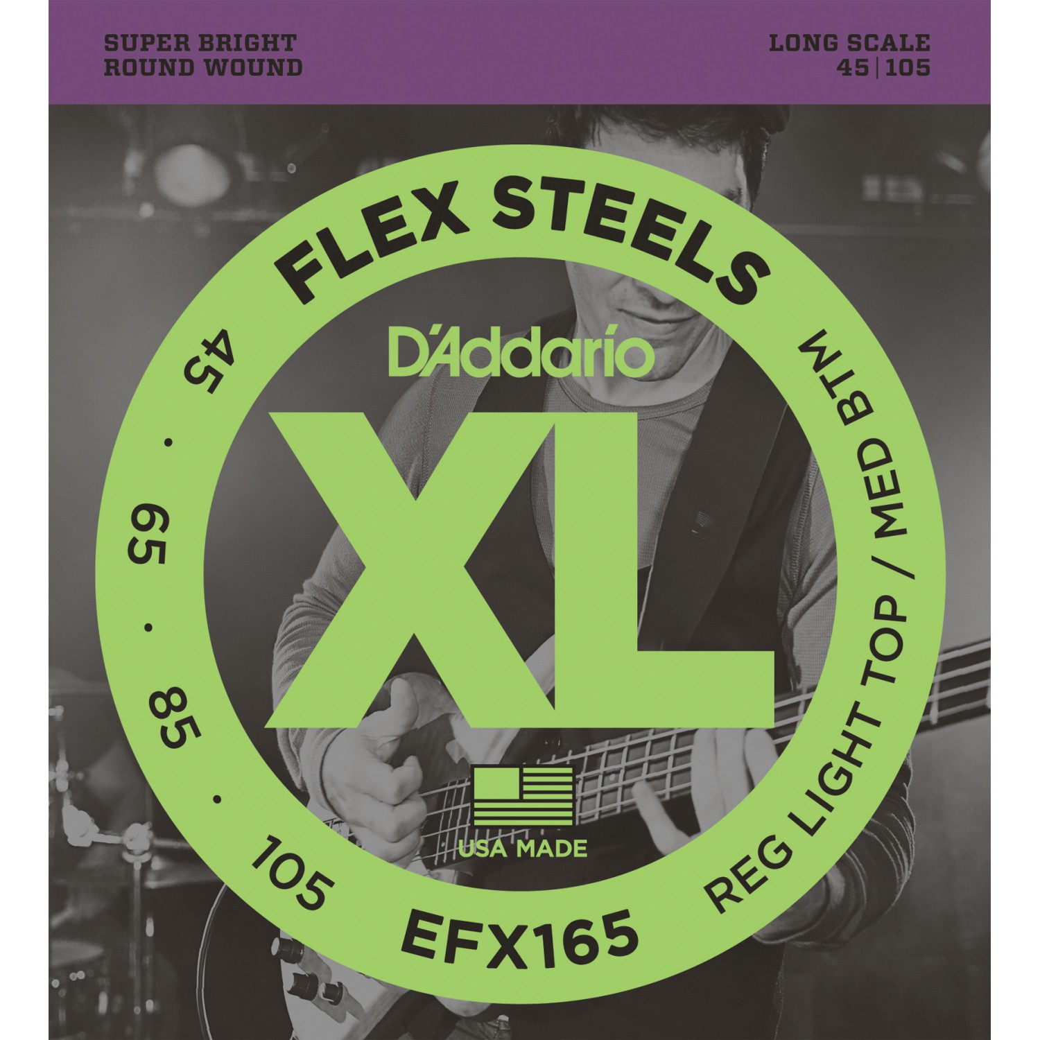 D'ADDARIO EFX165 - struny do gitary basowej
