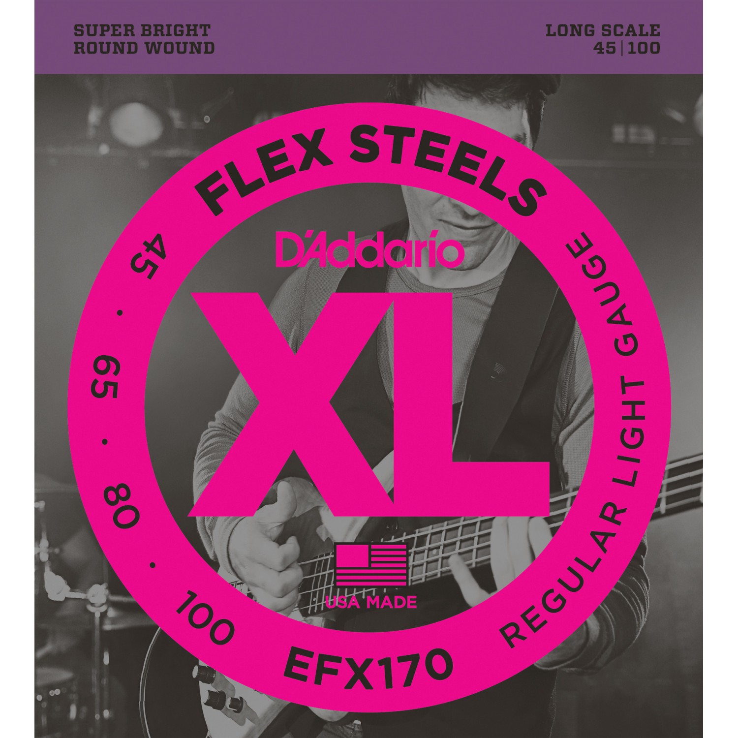 D'ADDARIO EFX170 - struny do gitary basowej