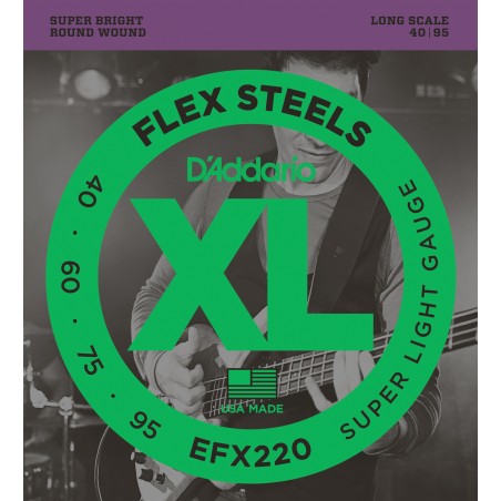 D'ADDARIO EFX220 - struny do gitary basowej