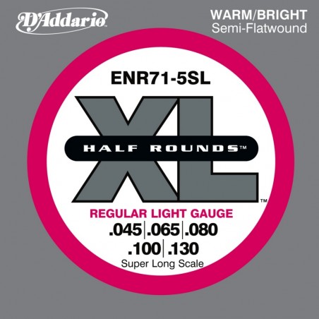 D'ADDARIO ENR71-5SL - struny do gitary basowej