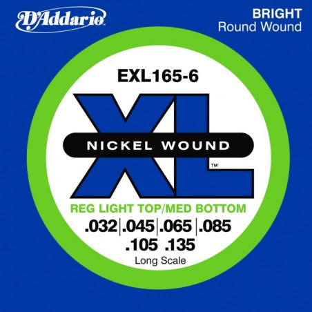 D'ADDARIO EXL165-6 - struny do gitary basowej