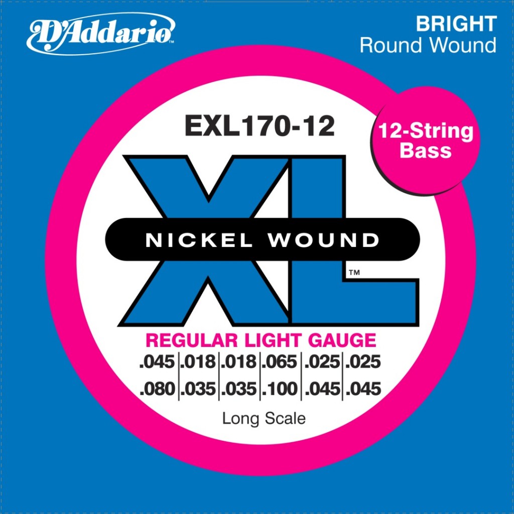D'ADDARIO EXL170-12 - struny do gitary basowej D'ADDARIO EXL170-12 - struny do gitary basowej