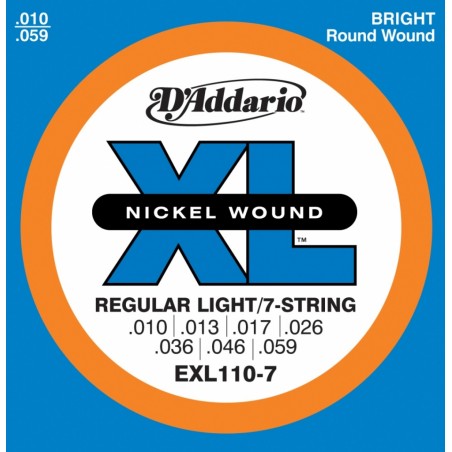 D'ADDARIO EXL110-7 - struny do gitary elektrycznej