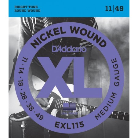 D'ADDARIO EXL115 - struny do gitary elektrycznej