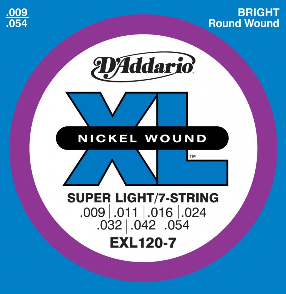 D'ADDARIO EXL120-7 - struny do gitary elektrycznej D'ADDARIO EXL120-7 - struny do gitary elektrycznej