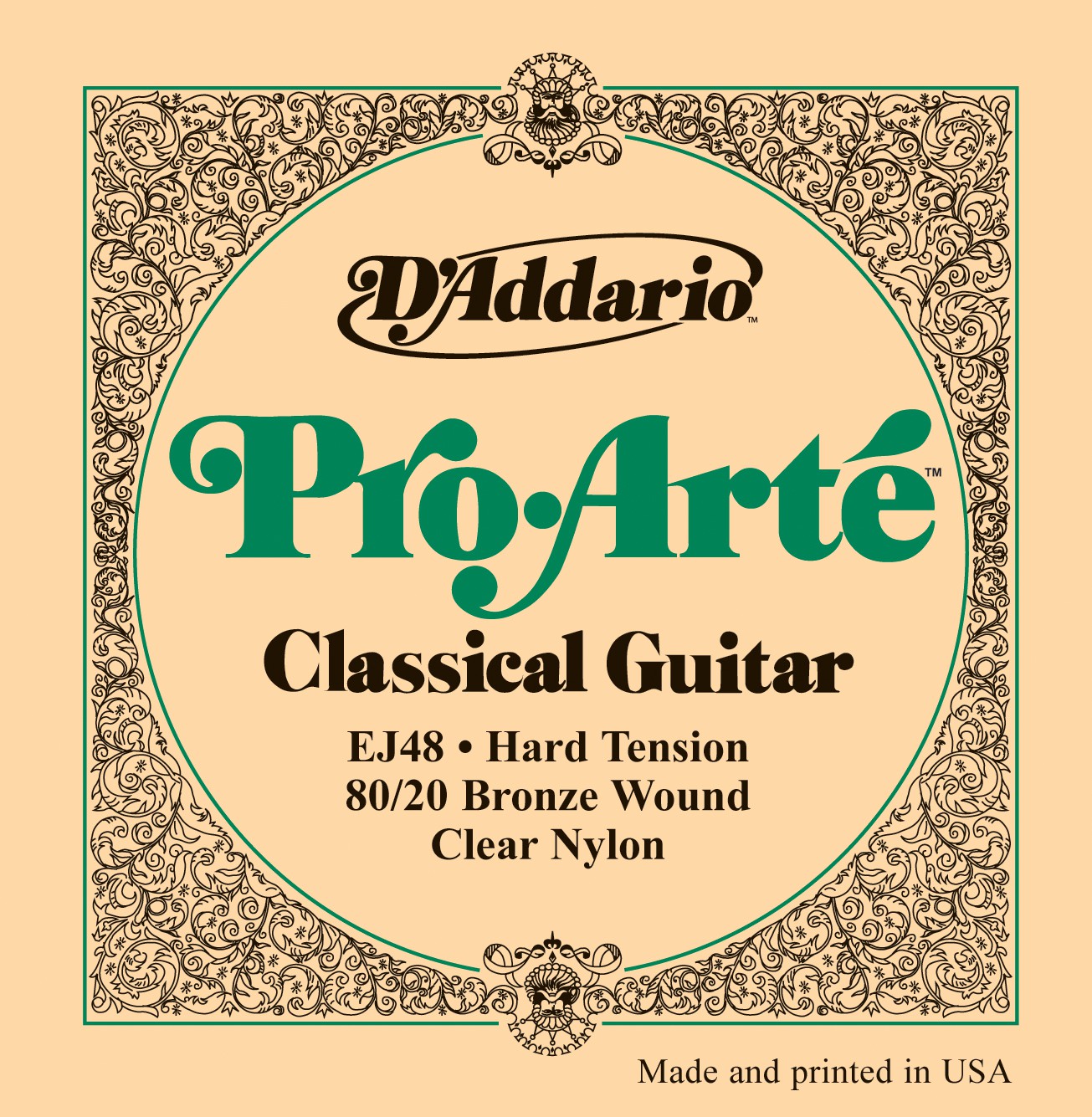 D'ADDARIO EJ48 - struny do gitary klasycznej D'ADDARIO EJ48 - struny do gitary klasycznej