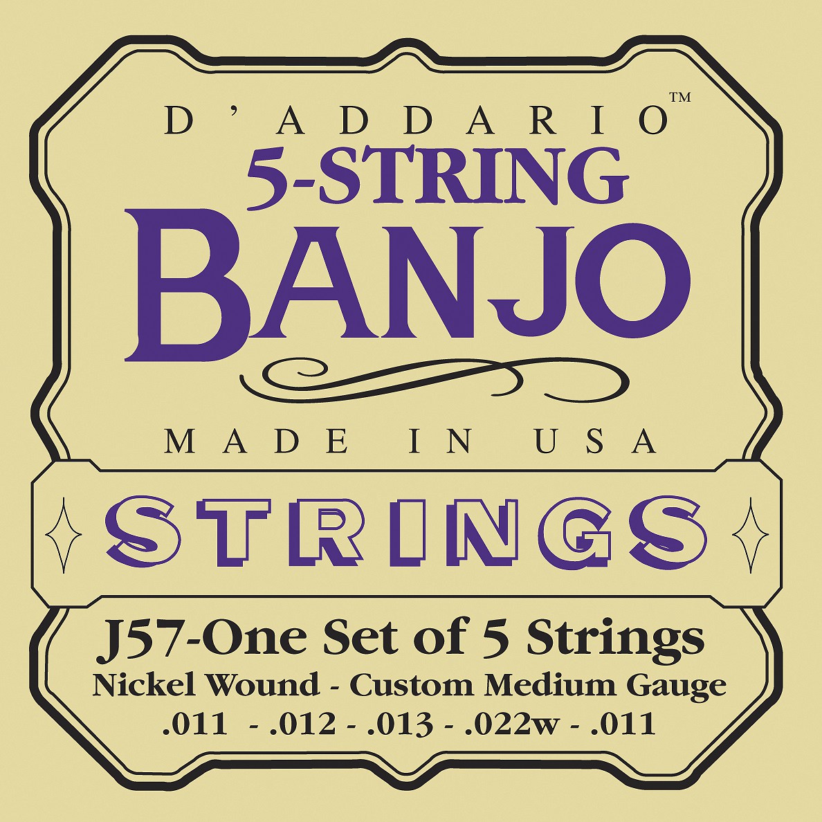 D'ADDARIO J57 - struny do banjo D'ADDARIO J57 - struny do banjo