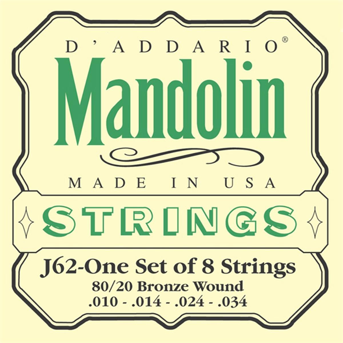 D'ADDARIO J62 - struny do mandoliny D'ADDARIO J62 - struny do mandoliny