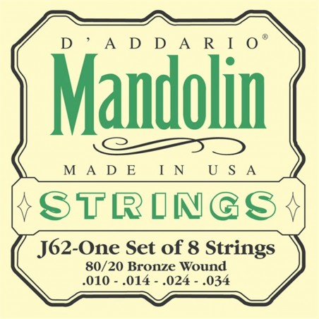 D'ADDARIO J62 - struny do mandoliny