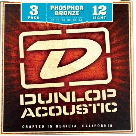 DUNLOP 3PDAP1254 - struny do gitary akustycznej