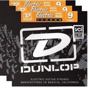 DUNLOP 3PDEN0942 - struny do gitary elektrycznej 3 pack