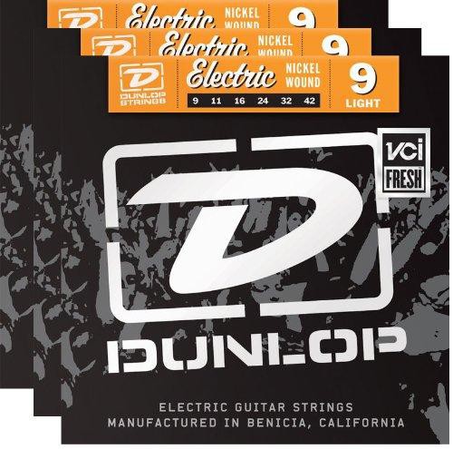 DUNLOP 3PDEN0942 - struny do gitary elektrycznej 3 pack DUNLOP 3PDEN0942 - struny do gitary elektrycznej 3 pack