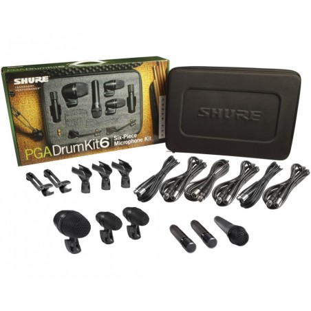 Shure PGADRUMKIT6 - zestaw mikrofonów instrumentalnych