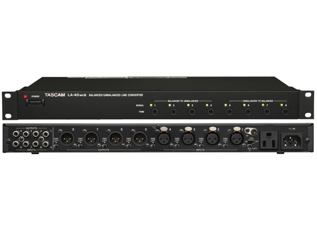 Tascam LA-40MK3 - konwerter sygnału Tascam LA-40MK3 - konwerter sygnału