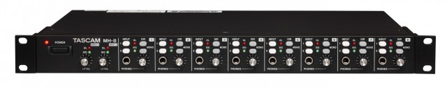 Tascam MH-8 - wzmacniacz słuchawkowy rack