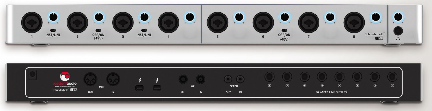 Resident Audio THUNDERBOLT T 10 - interfejs audio Resident Audio THUNDERBOLT T 10 - interfejs audio