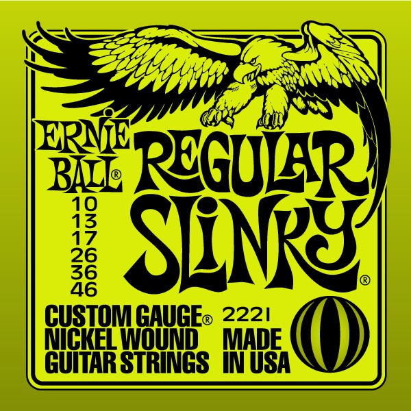 ERNIE BALL EB 2221 seria NICKEL WOUND SLINKY - struny do gitary ERNIE BALL EB 2221 - struny do gitary elektrycznej