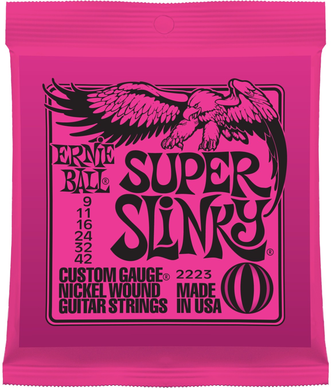 ERNIE BALL EB 2223 seria NICKEL WOUND SLINKY - struny do gitary ERNIE BALL EB 2223 - struny do gitary elektrycznej