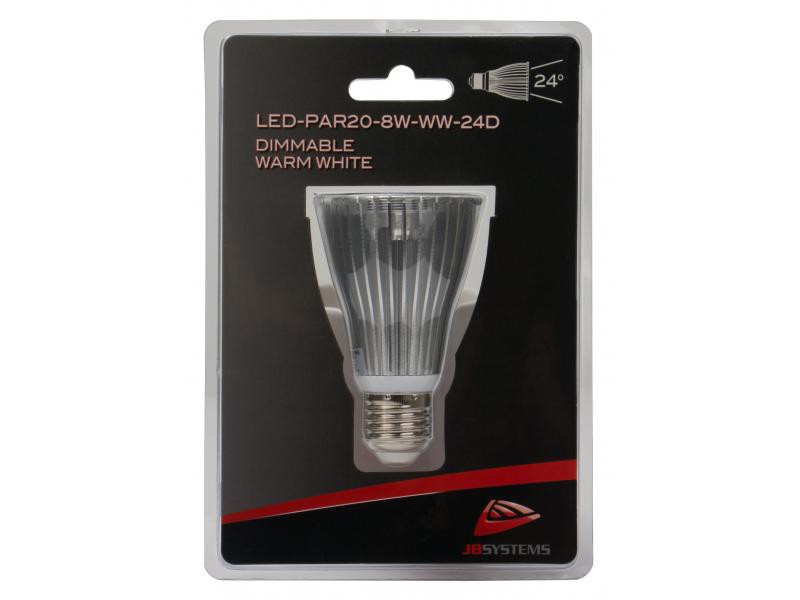 JB Systems LED-PAR20-8W-WW-24D - żarówka PAR 20 LED 8W