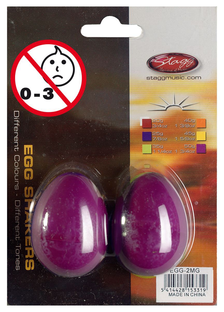 Stagg EGG 2 MG - shakery plastikowe magenta Stagg EGG 2 MG - shakery plastikowe magenta