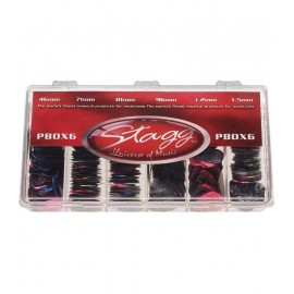 Stagg PBOX 6 - zestaw kostek gitarowych 600 szt.