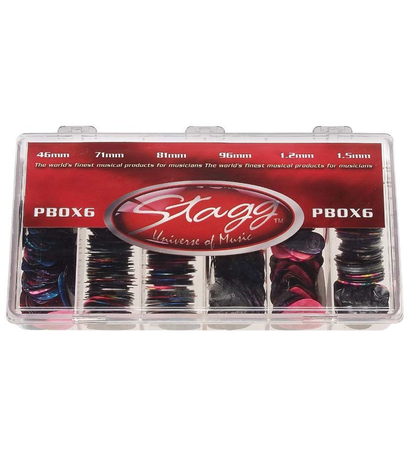 Stagg PBOX 6 - zestaw kostek gitarowych 600 szt. Stagg PBOX 6 - zestaw kostek gitarowych 600 szt.