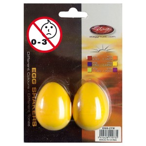 Stagg EGG 2 YW - shakery plastikowe żółte