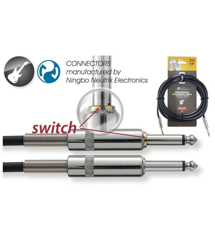 Stagg NGC 6 SW - kabel instrumentalny 6m Stagg NGC 6 SW - kabel instrumentalny 6m
