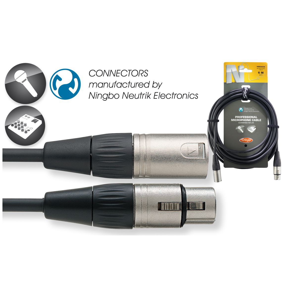 Stagg NMC 6 XX - kabel mikrofonowy 6m Stagg NMC 6 XX - kabel mikrofonowy 6m
