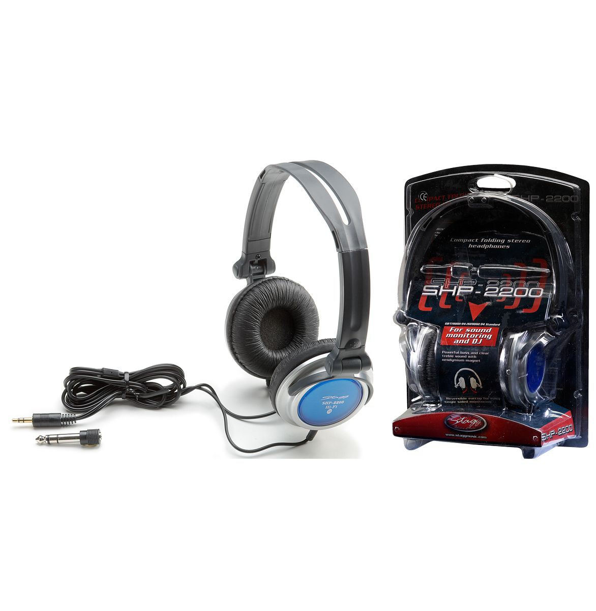 Stagg SHP 2200 H - słuchawki składane, DJ-skie
