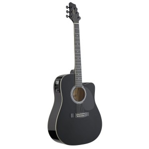 Stagg SW-203 CETU BK - gitara elektro-akustyczna