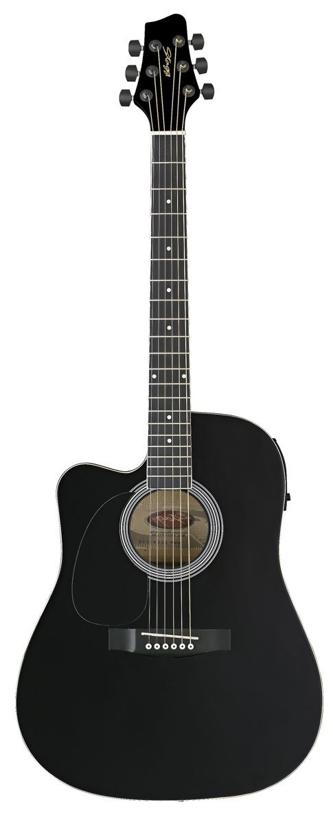Stagg SW 203 CUTU LH BK - gitara elektro-akustyczna, leworęczna Stagg SW 203 CUTU LH BK - gitara elektro-akustyczna, leworęczna