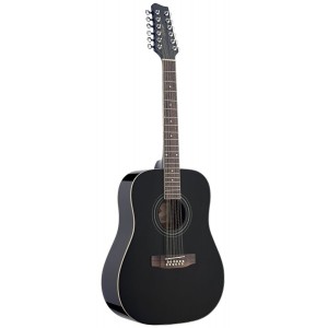Stagg SW 205/12 BK - gitara akustyczna, 12-sto strunowa