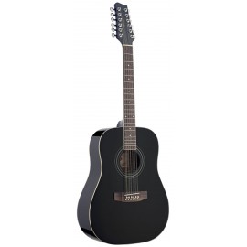 Stagg SW 205/12 BK - gitara akustyczna, 12-sto strunowa