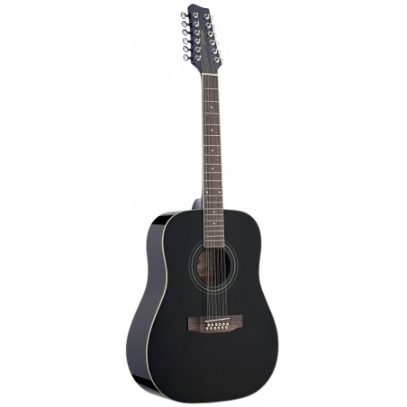 Stagg SW 205/12 BK - gitara akustyczna, 12-sto strunowa