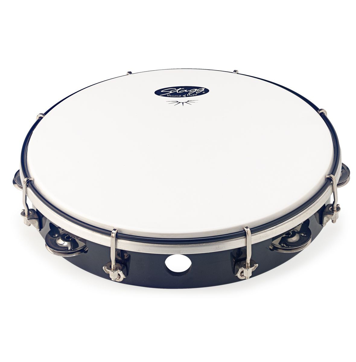 Stagg TAB 110 BK - tamburyn plastikowy z membraną Stagg TAB 110 BK - tamburyn plastikowy z membraną