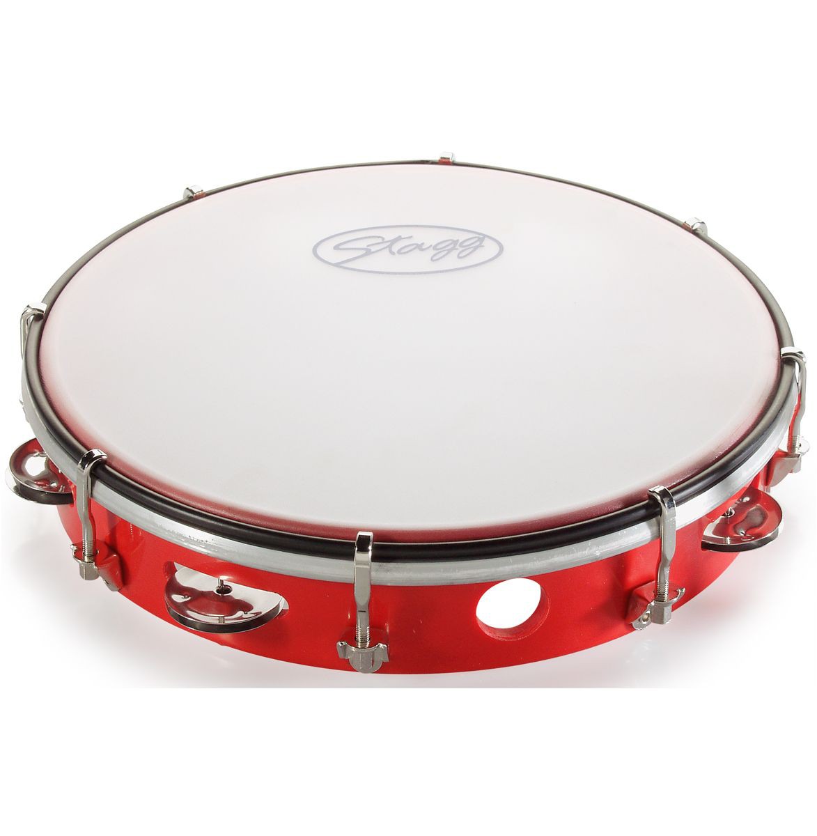 Stagg TAB 110 RD - tamburyn plastikowy z membraną Stagg TAB 110 RD - tamburyn plastikowy z membraną