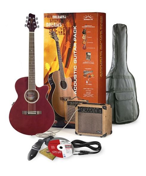 Stagg SW 206 TR P3 - gitara elektro-akustyczna z wyposażeniem Stagg SW 206 TR P3 - gitara elektro-akustyczna z wyposażeniem