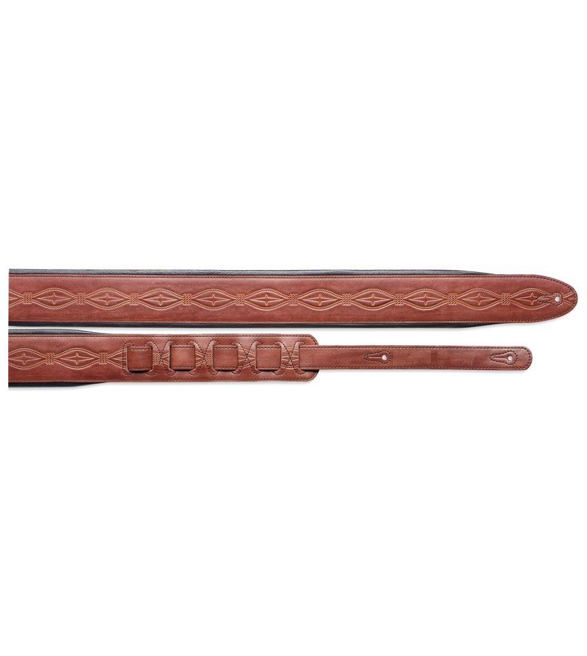 Stagg SLPL 52 BRN/BLK - pasek do gitary, skórzany Stagg SLPL 52 BRN/BLK - pasek do gitary, skórzany