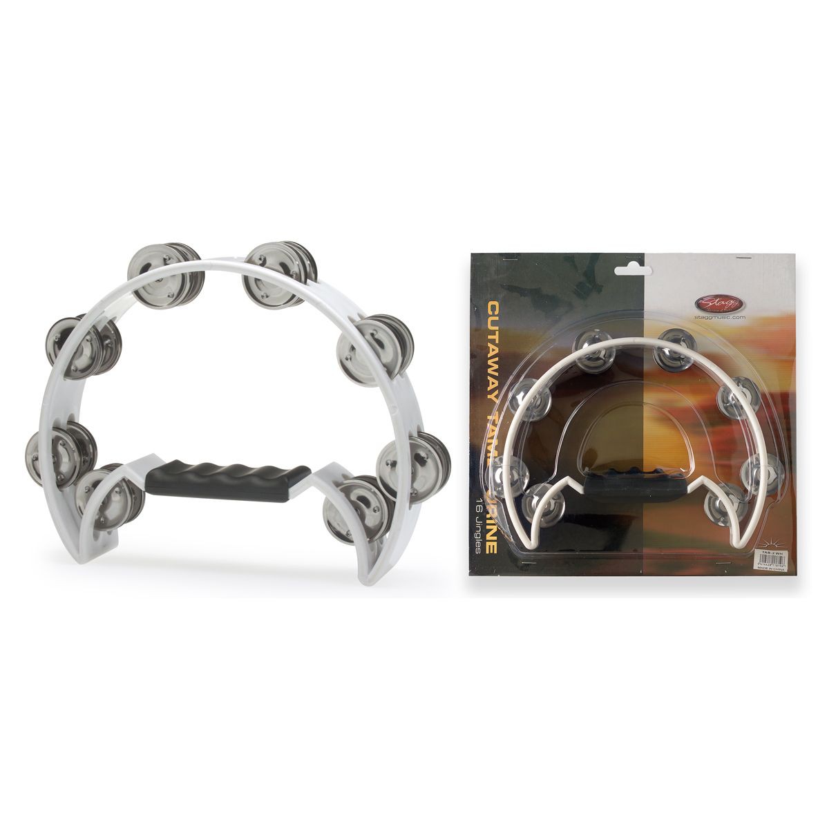 Stagg TAB 2 WH - tamburyn plastikowy Stagg TAB 2 WH - tamburyn plastikowy