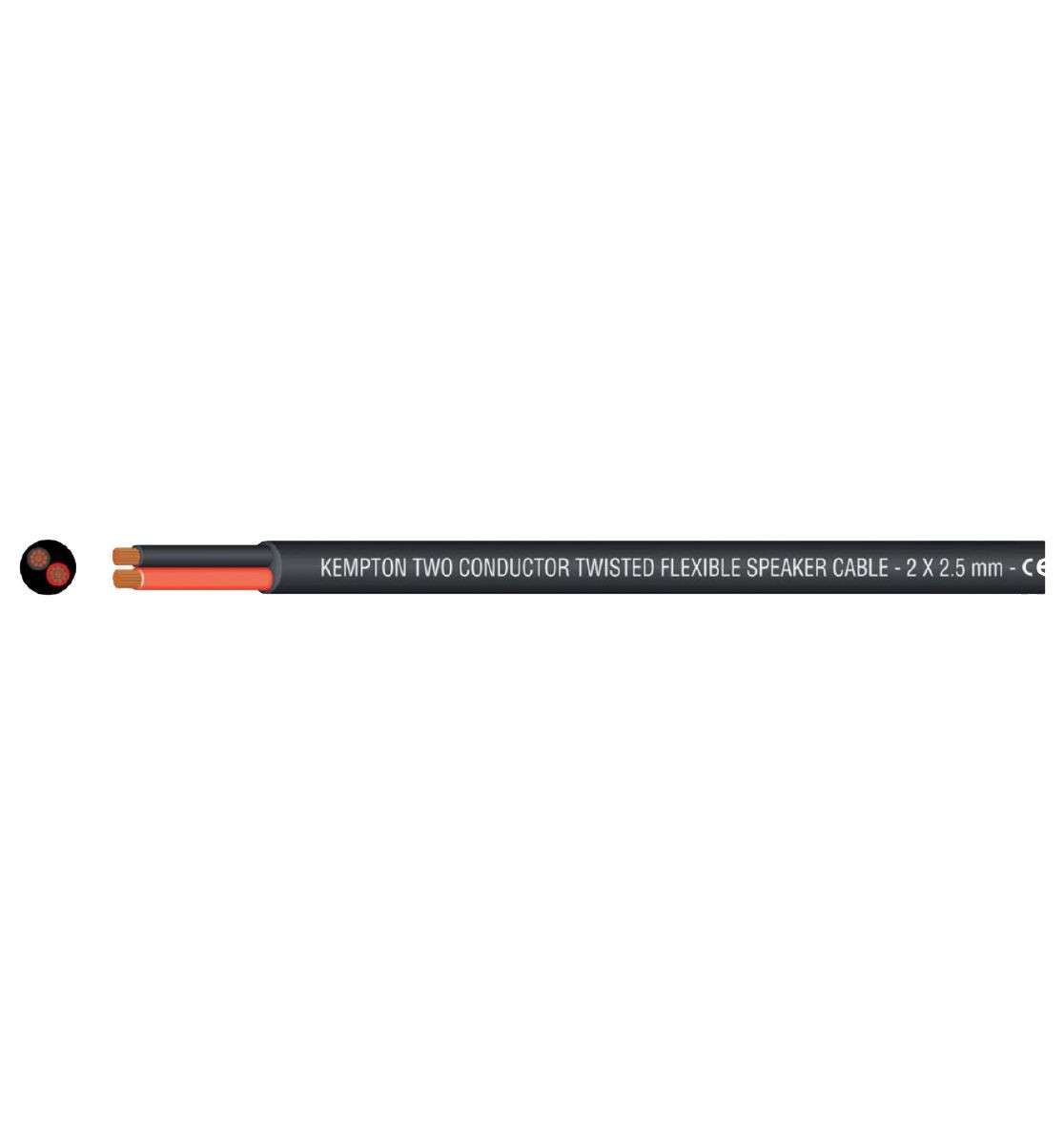 Kempton KMP 620 BK - kabel kolumnowy na rolce, długość 100m Kempton KMP 620 BK - kabel kolumnowy na rolce, długość 100m