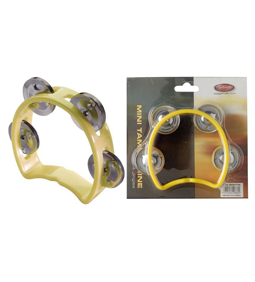 Stagg TAB MINI YW - mini tamburyn plastikowy Stagg TAB MINI YW - mini tamburyn plastikowy