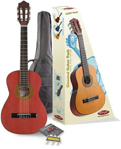 Stagg C 505 TR Pack - gitara klasyczna 1/4 z wyposażeniem Stagg C 505 TR Pack - gitara klasyczna 1/4 z wyposażeniem