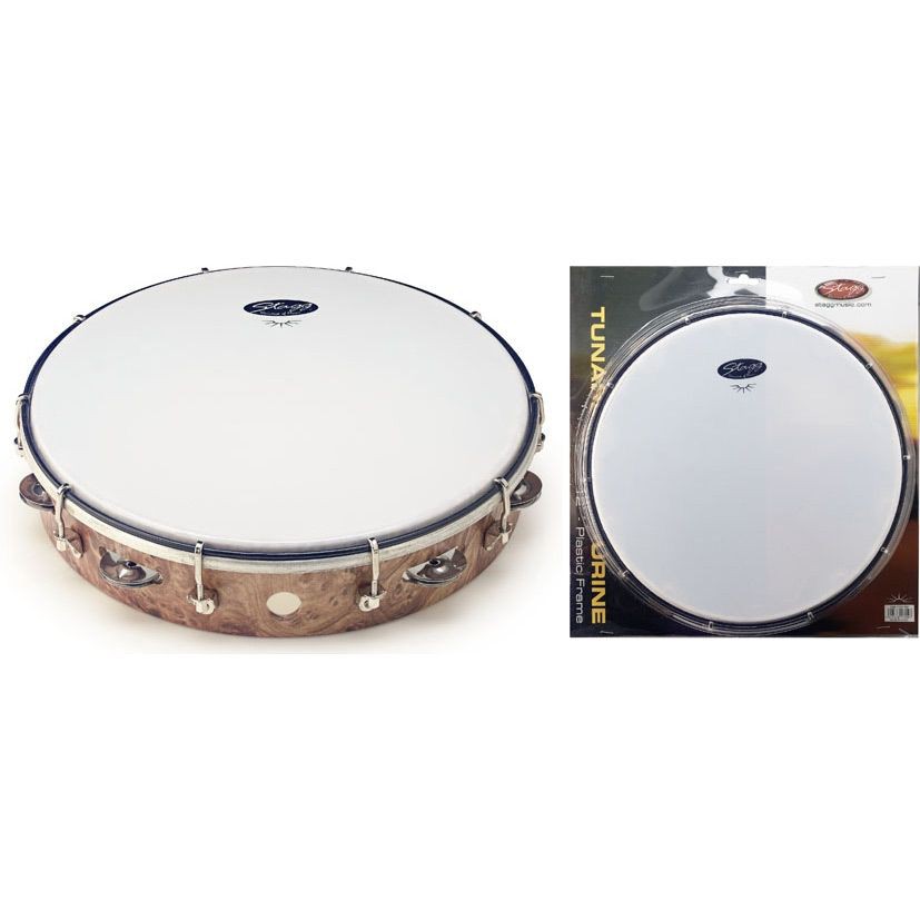 Stagg TAB-112-P-WD - tamburyn plastikowy z membraną Stagg TAB-112-P-WD - tamburyn plastikowy z membraną