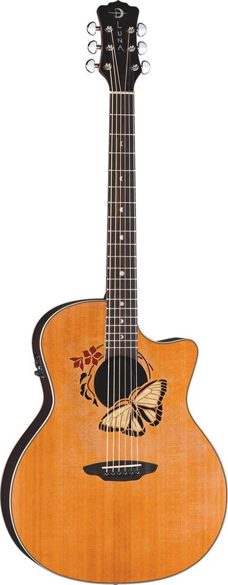 Luna Oracle Grand Concert Butterfly - gitara elektro-akustyczna