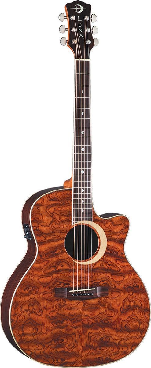 Luna Woodland Bubinga - gitara elektro-akustyczna