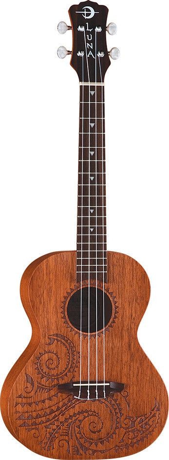 Luna Mahogany Tattoo Tenor - ukulele tenorowe