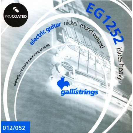 Galli EG1252 Blues Heavy - struny powlekane do gitary elektrycznej
