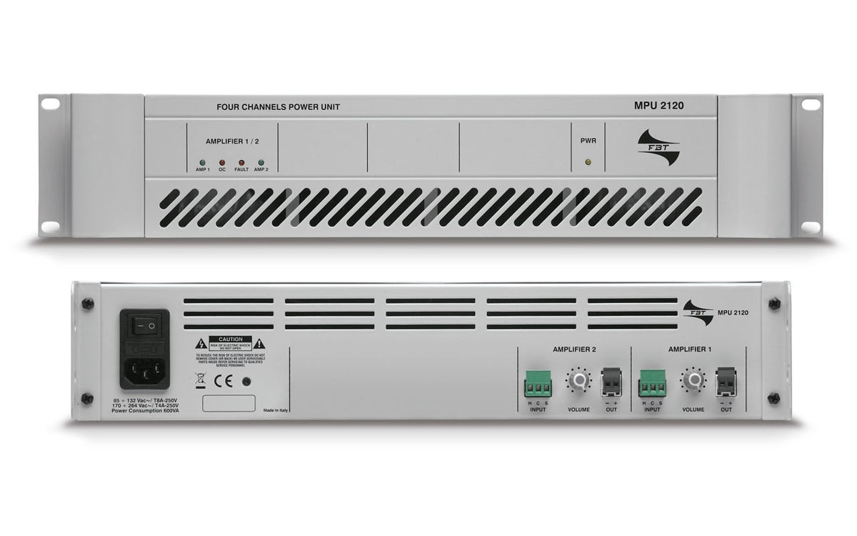 FBT MPU-4060 - wzmacniacz mocy linii 100V FBT MPU-4060 - wzmacniacz mocy linii 100V