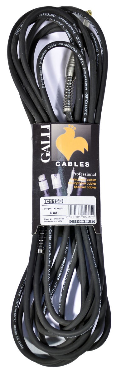 Galli IC11SD - kabel instrumentalny 6 m Galli IC11SD - kabel instrumentalny 6 m